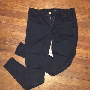 American Eagle Black Jeggings 6